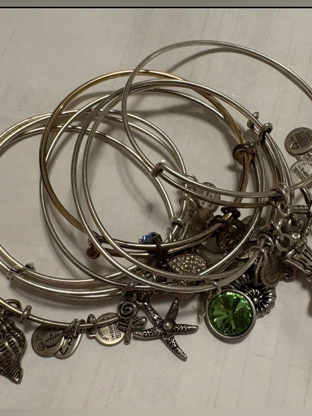 Vintage ALEX & ANI Bracelet Lot Set of 8. Y2K.